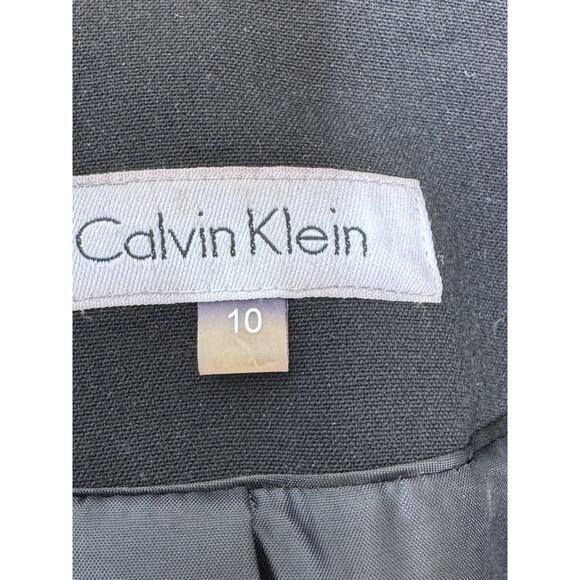 Calvin Klein Solid Black One Button Blazer Women’s Size 12 - Picture 4 of 6